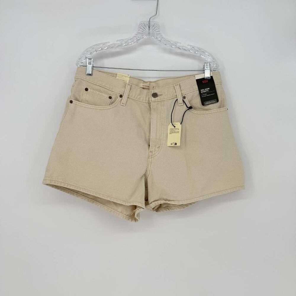 Levi's Women's 80's Mom Shorts Cream Size 32